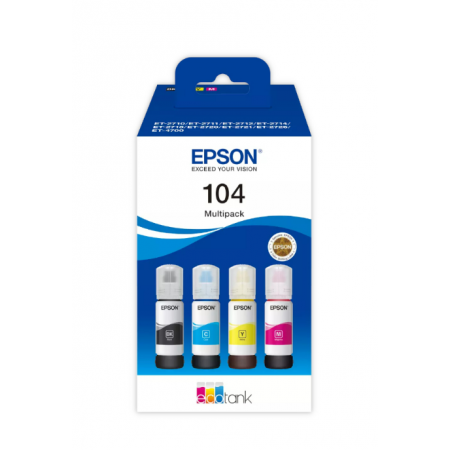 Tinteiro Epson 104 Ecotank Pack 4 Cores